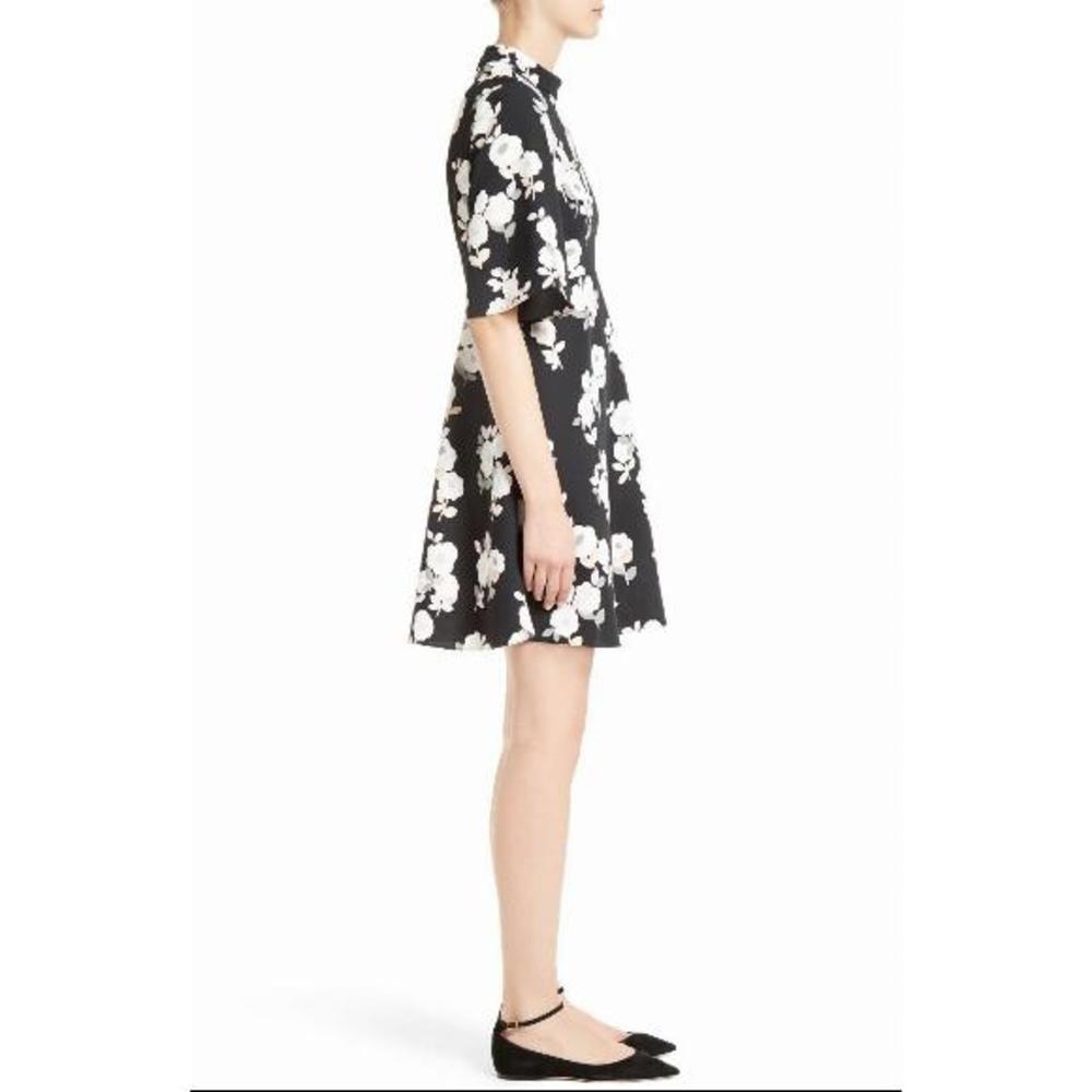 KATE SPADE NEW YORK Black Whimsies Posy Floral Swing Dress Size 4 NWOT - Picture 4 of 10